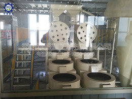 新型有機(jī)肥造粒機(jī)現(xiàn)場