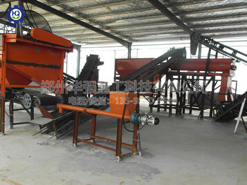 小型有機肥生產線現場